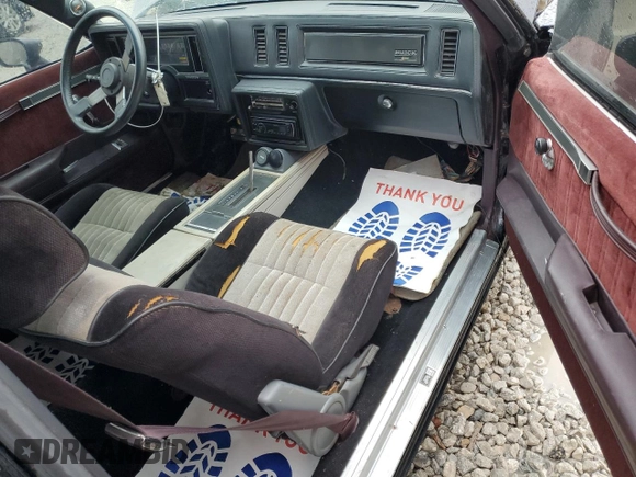 1984 Buick Regal with VIN 1G4AK4798EH578040, listed as a Copart auction lot 41756115 with 89,429 mi miles and Salvage Title. Bid and sale history available at DreamBid. Image 8.