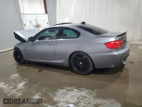 2012 BMW 3 Series 335i with VIN WBAKG7C52CE802607, listed as a Copart auction lot 82833794 with 0 mi miles and Salvage Title. Bid and sale history available at carsss.com. Image 2.