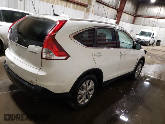 2012 Honda CR-V EX-L with VIN 5J6RM4H72CL014449, listed as a Copart auction lot 50436235 with 161,024 mi miles and Salvage Title. Bid and sale history available at DreamBid. Image 3.
