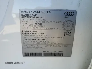 2015 Audi Q5 with VIN WA1MFCFP5FA128379, listed as a Copart auction lot 49406145 with 123,182 mi miles and Clean title. Bid and sale history available at DreamBid. Image 13.