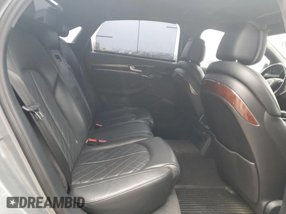 2013 Audi A8 L 4.0L with VIN WAUR2AFDXDN021378, listed as a Copart auction lot 50455095 with 110,722 mi miles and Salvage Title. Bid and sale history available at carsss.com. Image 10.