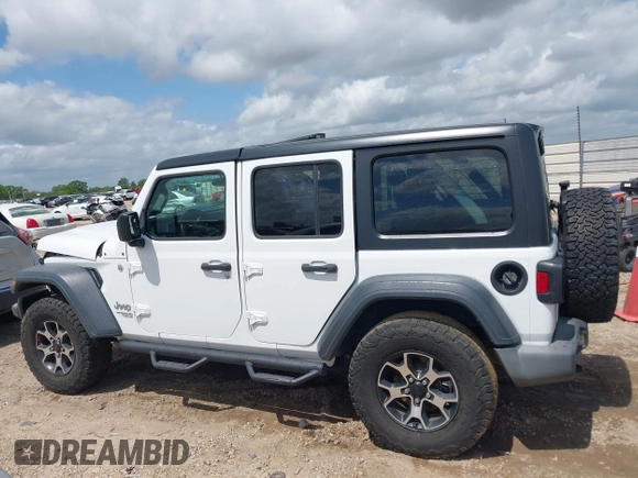 2018 Jeep Wrangler Unlimited Sport S z VIN 1C4HJXDG4JW298647, wystawiony jako IAAI lot #41930817 z przebiegiem 64 761 mil mil oraz . Historia ofert i sprzedaży dostępna na DreamBid. Obrazek 14.
