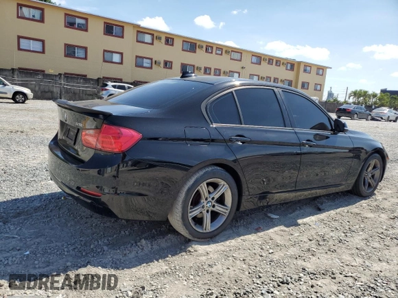 2014 BMW 3 Series 328i with VIN WBA3A5C52EJ464789, listed as a Copart auction lot 56327945 with 153,006 mi miles and Salvage title. Bid and sale history available at DreamBid. Image 3.