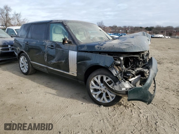 2021 Land Rover Range Rover z VIN SALGS5SE9MA422369, wystawiony jako Copart lot #43907744 z przebiegiem Nie podano mil oraz Czysty tytuł • Clean title. Historia ofert i sprzedaży dostępna na DreamBid. Obrazek 4.