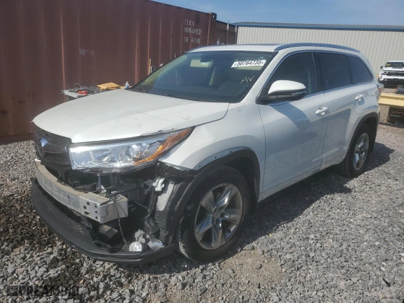 2015 Toyota Highlander Limited with VIN 5TDDKRFH3FS218324, listed as a Copart auction lot 50764735 with 97,192 mi miles and Clean Title. Bid and sale history available at carsss.com. Image 1.
