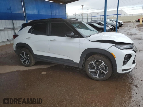 2021 Chevrolet TrailBlazer RS with VIN KL79MUSL5MB056985, listed as a Copart auction lot 46900434 with 46,937 mi miles and . Bid and sale history available at DreamBid. Image 4.