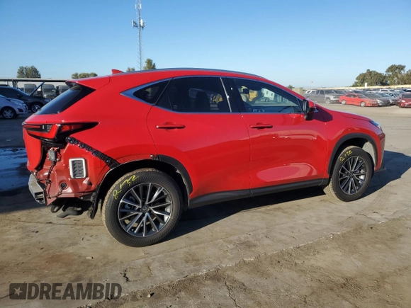 2023 Lexus NX with VIN JTJAKCEZ6P2013970, listed as a Copart auction lot 79829424 with 23,595 mi miles and Salvage Title. Bid and sale history available at carsss.com. Image 3.