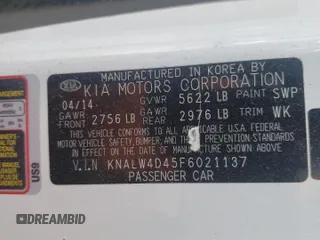 2015 Kia K900 Luxury z VIN KNALW4D45F6021137, wystawiony jako Copart lot #70369961 z przebiegiem 38 122 mil mil oraz Nie do naprawy. Historia ofert i sprzedaży dostępna na DreamBid. Obrazek 10.