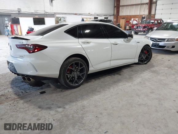 2023 Acura TLX Type S with VIN 19UUB7F95PA002147, listed as a IAAI auction lot 41860522 with 11,747 mi miles and . Bid and sale history available at DreamBid. Image 4.
