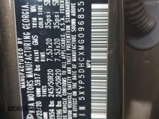 2021 Kia Telluride SX с VIN 5XYP5DHCXMG096855, выставлен на аукционе Copart как лот 54101335 с пробегом 89 758 миль миль и Списание • Salvage title. История ставок и продаж доступна на DreamBid. Изображение 13.