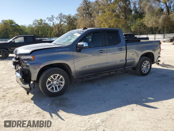 2020 Chevrolet Silverado 1500 LT with VIN 1GCRYDED2LZ341404, listed as a Copart auction lot 48858375 with 80,402 mi miles and Salvage Title. Bid and sale history available at DreamBid. Image 1.