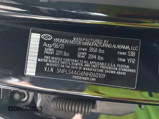 2022 Hyundai Elantra SEL z VIN 5NPLS4AG6NH060109, wystawiony jako IAAI lot #42227757 z przebiegiem 17 586 mil mil oraz . Historia ofert i sprzedaży dostępna na DreamBid. Obrazek 9.