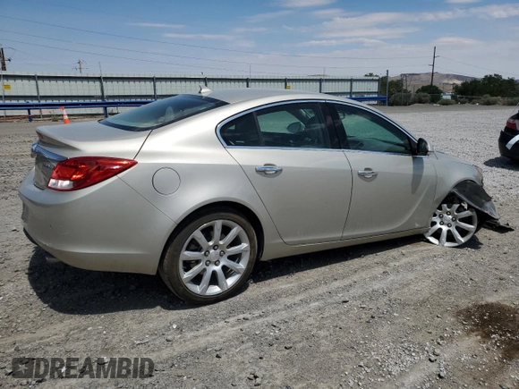 2013 Buick Regal Turbo Premium 3 with VIN 2G4GU5GV0D9218772, listed as a Copart auction lot 62733084 with Not provided miles and Salvage title. Bid and sale history available at DreamBid. Image 3.