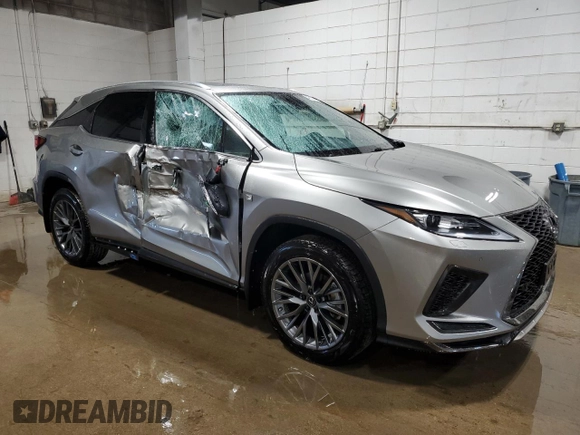2021 Lexus RX with VIN 2T2SZMDA6MC262928, listed as a Copart auction lot 46137535 with 49,212 mi miles and Salvage Title. Bid and sale history available at carsss.com. Image 4.