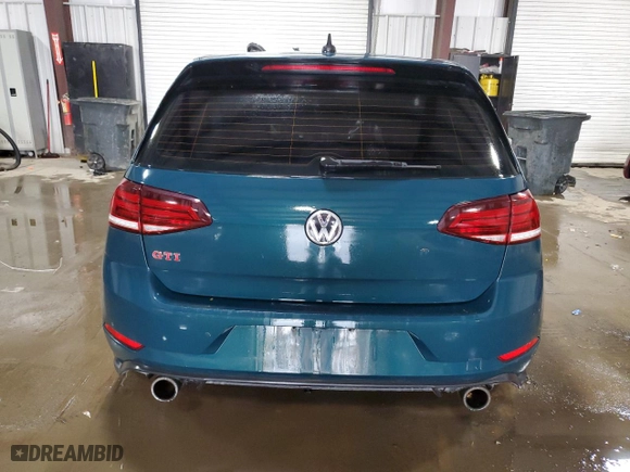 2019 Volkswagen Golf GTI S with VIN 3VW6T7AU0KM014425, listed as a Copart auction lot 44940005 with 0 mi miles and Salvage Title. Bid and sale history available at carsss.com. Image 6.