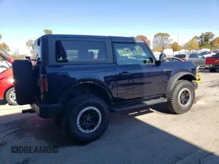 2021 Ford Bronco с VIN 1FMDE5CH0MLA60295, выставлен на аукционе Copart как лот 77109024 с пробегом 12 804 миль миль и Списание • Salvage title. История ставок и продаж доступна на DreamBid. Изображение 3.