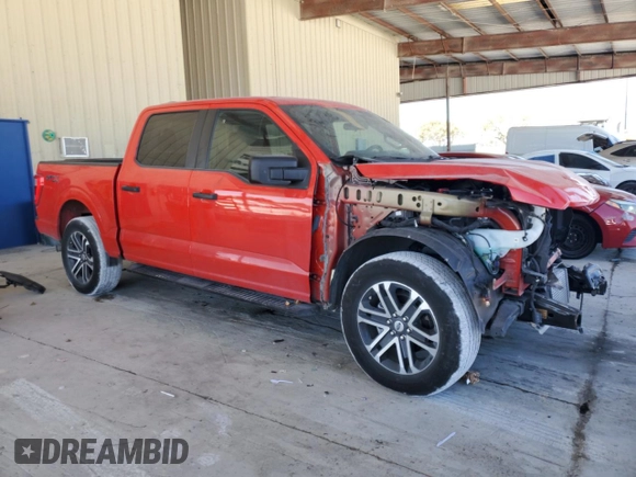 2023 Ford F-150 XL with VIN 1FTEW1CP3PKD22908, listed as a Copart auction lot 49398685 with 16,931 mi miles and Salvage Title. Bid and sale history available at carsss.com. Image 4.
