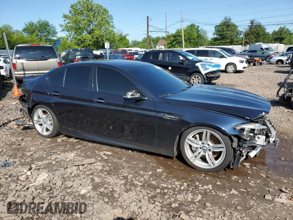 2014 BMW 5 Series 550i xDrive with VIN WBAKP9C57EDZ35111, listed as a Copart auction lot 58365525 with 177,756 mi miles and Salvage title. Bid and sale history available at DreamBid. Image 4.