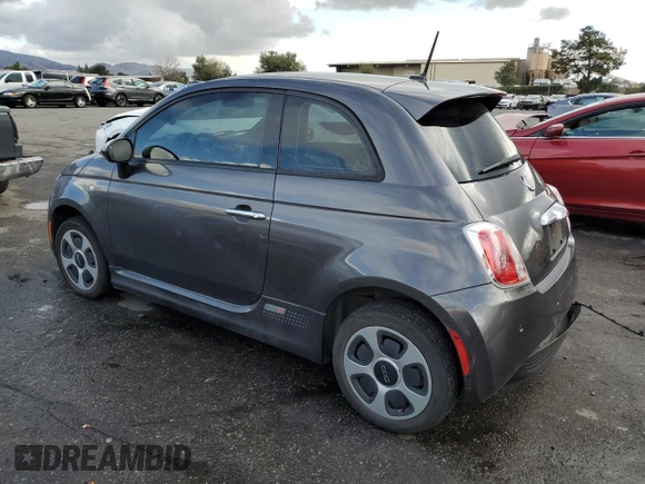 2014 FIAT 500e with VIN 3C3CFFGE7ET294754, listed as a Copart auction lot 84919984 with 108,622 mi miles and Salvage title. Bid and sale history available at DreamBid. Image 2.