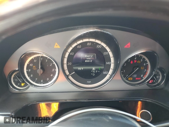 2013 Mercedes-Benz E 350 Luxury with VIN WDDHF5KB9DA732257, listed as a Copart auction lot 54263105 with 85,512 mi miles and Salvage title. Bid and sale history available at DreamBid. Image 9.