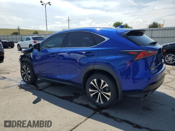 2021 Lexus NX 300 F Sport with VIN JTJSARDZ3M2237494, listed as a Copart auction lot 62403285 with 70,735 mi miles and Salvage title. Bid and sale history available at DreamBid. Image 2.