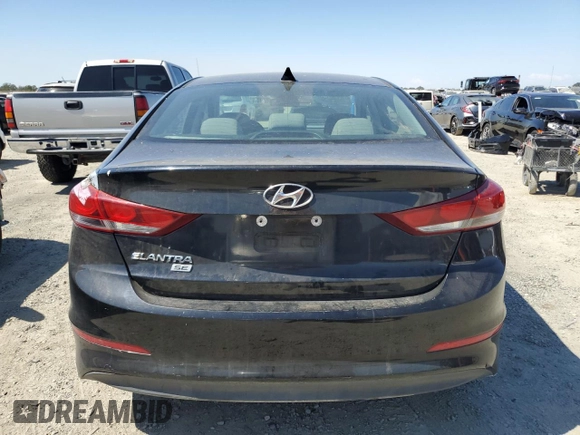 2017 Hyundai Elantra SE with VIN 5NPD74LF7HH190642, listed as a Copart auction lot 64102815 with 124,615 mi miles and Clean title. Bid and sale history available at DreamBid. Image 6.