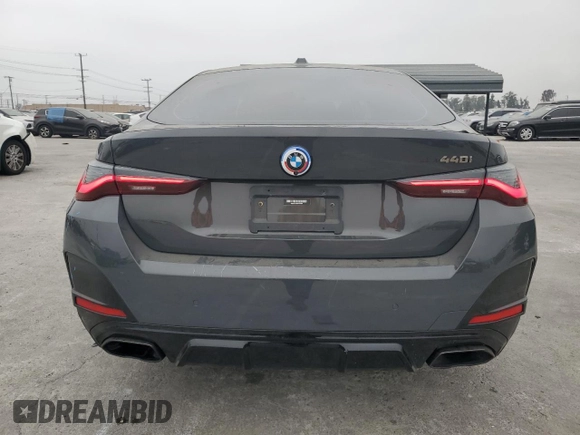 2023 BMW 4 Series M440i with VIN WBA63AW06PFN80681, listed as a Copart auction lot 58364774 with 20,057 mi miles and Salvage title. Bid and sale history available at DreamBid. Image 6.