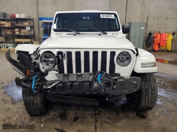 2022 Jeep Wrangler 4xe Unlimited Sahara with VIN 1C4JJXP65NW272312, listed as a Copart auction lot 45154875 with 28,263 mi miles and Salvage Title. Bid and sale history available at carsss.com. Image 5.