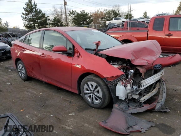 2017 Toyota Prius Two with VIN JTDKARFU5H3049838, listed as a Copart auction lot 81949184 with 84,960 mi miles and Salvage Title. Bid and sale history available at carsss.com. Image 4.