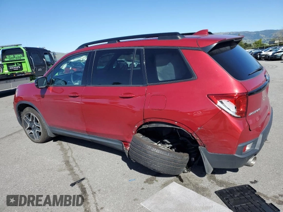 2023 Honda Passport Elite with VIN 5FNYF8H06PB013044, listed as a Copart auction lot 48347315 with 44,250 mi miles and Salvage Title. Bid and sale history available at DreamBid. Image 2.