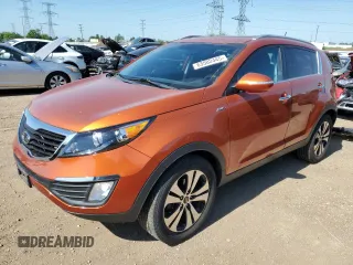 2011 Kia Sportage EX with VIN KNDPCCA25B7101455, listed as a Copart auction lot 63502445 with 93,274 mi miles and Salvage title. Bid and sale history available at DreamBid. Image 1.