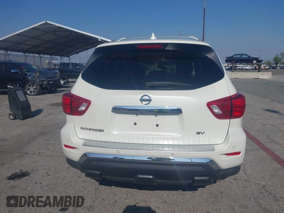 2019 Nissan Pathfinder S with VIN 5N1DR2MNXKC640870, listed as a IAAI auction lot 41490215 with 82,823 mi miles and . Bid and sale history available at DreamBid. Image 16.