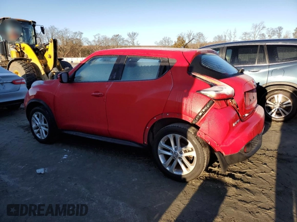 2015 Nissan Juke SV with VIN JN8AF5MR4FT505513, listed as a Copart auction lot 42728665 with 76,343 mi miles and Salvage Title. Bid and sale history available at carsss.com. Image 2.