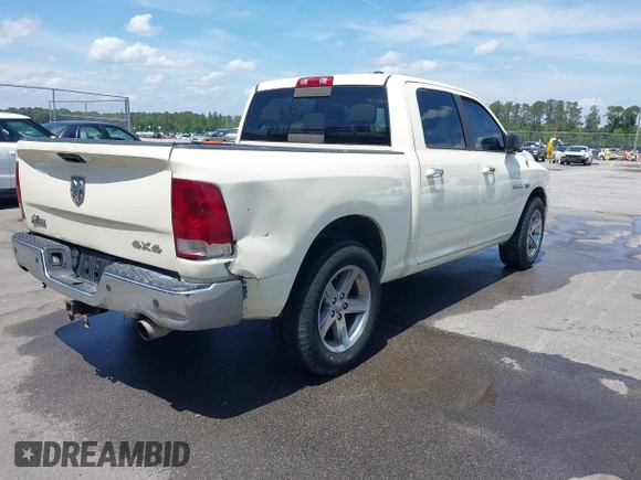 2010 Dodge 1500 SLT with VIN 1D7RV1CT7AS227072, listed as a IAAI auction lot 42061389 with 221,468 mi miles and . Bid and sale history available at carsss.com. Image 4.