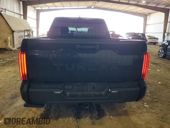 2023 Toyota Tundra 2WD SR5 with VIN 5TFLA5AB6PX026319, listed as a Copart auction lot 88955365 with 25,290 mi miles and Salvage Title. Bid and sale history available at carsss.com. Image 6.