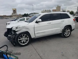 2015 Jeep Grand Cherokee Summit with VIN 1C4RJEJG8FC131925, listed as a Copart auction lot 55270785 with 130,425 mi miles and Salvage title. Bid and sale history available at DreamBid. Image 1.