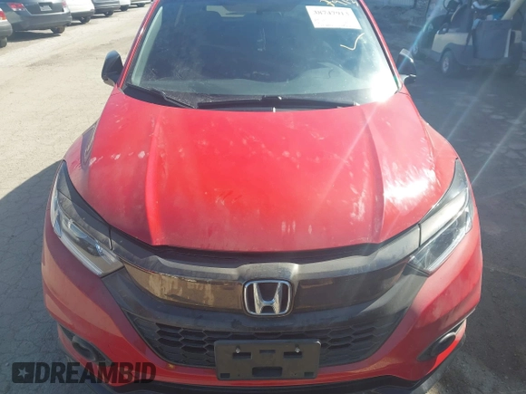 2022 Honda HR-V Sport with VIN 3CZRU6H12NM773532, listed as a IAAI auction lot 38747913 with 26,109 mi miles. Bid and sale history available at carsss.com. Image 21.