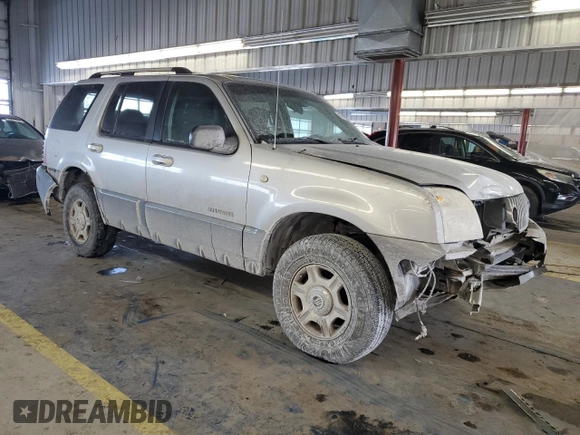 2002 Mercury Mountaineer with VIN 4M2DU86E62UJ09334, listed as a Copart auction lot 45712695 with 195,828 mi miles and Salvage title. Bid and sale history available at DreamBid. Image 4.