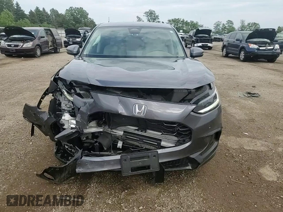 2024 Honda HR-V EX-L with VIN 3CZRZ2H72RM746142, listed as a Copart auction lot 59105515 with 10,962 mi miles and Salvage title. Bid and sale history available at DreamBid. Image 13.