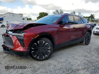 2024 Chevrolet Blazer EV eAWD RS z VIN 3GNKDCRJ8RS280130, wystawiony jako Copart lot #43396105 z przebiegiem 5321 mil mil oraz Szkody całkowita. Historia ofert i sprzedaży dostępna na DreamBid. Obrazek 1.