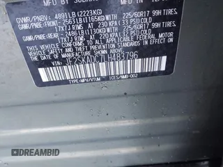2020 Subaru Forester z VIN JF2SKADC7LH483796, wystawiony jako IAAI lot #41345292 z przebiegiem 53 690 mil mil oraz . Historia ofert i sprzedaży dostępna na DreamBid. Obrazek 9.