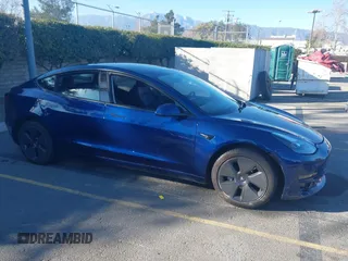 2023 Tesla Model 3 with VIN 5YJ3E1EA0PF684436, listed as a IAAI auction lot 41599186 with 32,720 mi miles and . Bid and sale history available at carsss.com. Image 1.