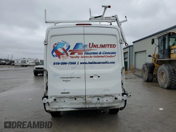 2016 Ford Transit with VIN 1FTYR2CV8GKA55967, listed as a Copart auction lot 79681603 with 130,053 mi miles and Salvage Title. Bid and sale history available at DreamBid. Image 6.