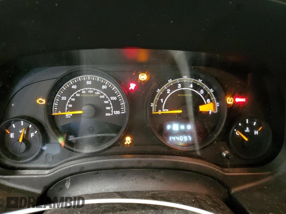 2017 Jeep Compass Sport with VIN 1C4NJCBA9HD146346, listed as a Copart auction lot 52344825 with 144,097 mi miles and Salvage Title. Bid and sale history available at DreamBid. Image 9.