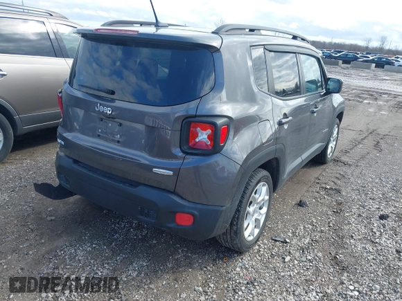 2016 Jeep Renegade Latitude with VIN ZACCJABT3GPD01423, listed as a IAAI auction lot 41653409 with 77,901 mi miles and . Bid and sale history available at carsss.com. Image 4.