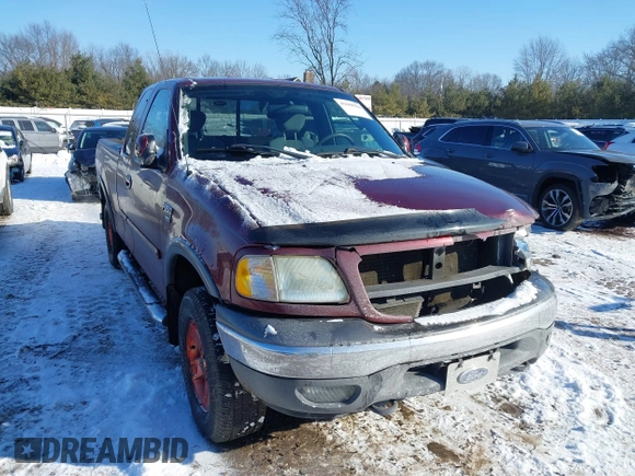 2003 Ford F-150 XL with VIN 1FTRX18L33NB00026, listed as a IAAI auction lot 41608554 with 161,877 mi miles. Bid and sale history available at carsss.com. Image 1.