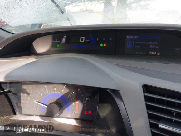 2012 Honda Civic LX with VIN 19XFB2F55CE107821, listed as a IAAI auction lot 42119926 with 172,942 mi miles and . Bid and sale history available at DreamBid. Image 7.