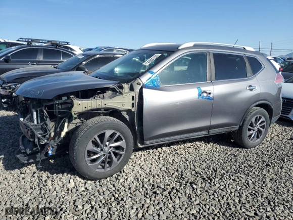 2016 Nissan Rogue SV with VIN 5N1AT2MV1GC920527, listed as a Copart auction lot 50735955 with 109,060 mi miles and Salvage Title. Bid and sale history available at carsss.com. Image 1.