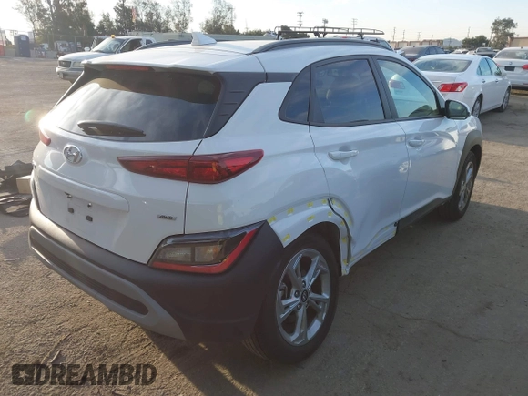 2023 Hyundai Kona SEL with VIN KM8K3CAB8PU055554, listed as a IAAI auction lot 41828652 with 11,323 mi miles and . Bid and sale history available at DreamBid. Image 4.