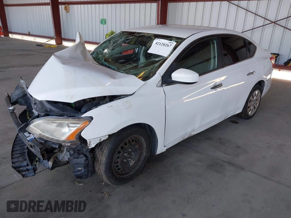 2015 Nissan Sentra SV with VIN 3N1AB7AP3FY286642, listed as a IAAI auction lot 42120267 with 137,681 mi miles and . Bid and sale history available at DreamBid. Image 2.